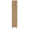 vidaXL Highboard 2 pcs Artisan-Eiche Engineered Wood und Glas