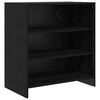 vidaXL Sideboard 2 pcs Schwarz Eichen-Optik 70 x 41 x 75 cm