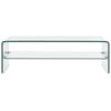 vidaXL Couchtisch Transparent 98&times;45&times;31 cm Hartglas