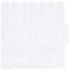 vidaXL Federfliese 10 pcs Wei&szlig; 30 x 30 cm Polyurethan und PET