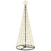 vidaXL LED-Spiraltannenbaum mit Standfu&szlig; EKENAS 180 cm 220 LEDs
