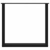 vidaXL Esstischbeine U-Form 3 Stk. Schwarz 90x(72-73) cm Stahl
