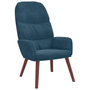 vidaXL Relaxsessel Blau Samt
