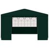 vidaXL Profi-Partyzelt mit Seitenwänden 4×4 m Grün 90 g/m²