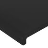 vidaXL Boxspringbett mit Matratze Schwarz 200x200 cm Kunstleder