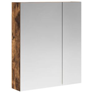 vidaXL Badezimmerspiegelschrank Ger&auml;ucherte Eiche 60 x 14,5 x 70 cm