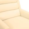 vidaXL Relaxsessel Elektrisch Creme Kunstleder