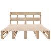 vidaXL Massivholzbett ohne Matratze 140x190 cm Kiefernholz