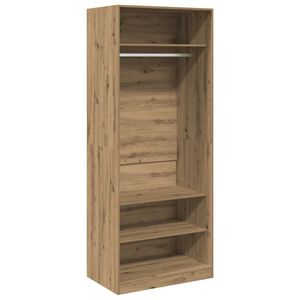 vidaXL Kleiderschrank Artisan-Eiche 80x50x200 cm Holzwerkstoff