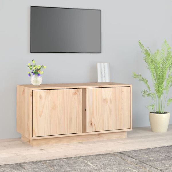 vidaXL TV-Schrank 80x35x40,5 cm Massivholz Kiefer