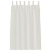 vidaXL Voile-Vorhang mit Vorh&auml;ngen 2 pcs Creme 175 x 140 cm Polyester