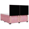 vidaXL Boxspringbett mit Matratze Rosa 180x200 cm Samt