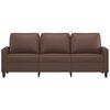 vidaXL 3-Sitzer-Sofa Braun 180 cm Kunstleder