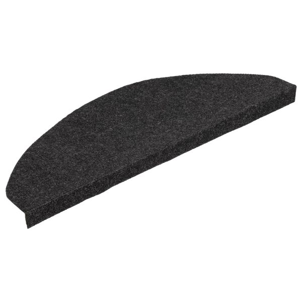 vidaXL Stufenmatten Selbstklebend 15 Stk. 65x22,5x3,5 cm Schwarz