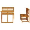 vidaXL Garten Bistro Set 3 pcs Braun Massivholz Akazie