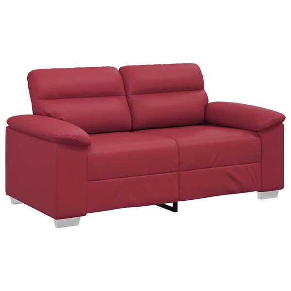 vidaXL 2-Sitzer-Sofa Weinrot 160x81x84 cm Kunstleder