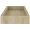 vidaXL 4 Stk. Wandregale Loggia 40x15x4 cm MDF Eichen-Optik