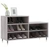 vidaXL Schuhregal Grau Sonoma 102x36x60 cm Holzwerkstoff