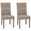 vidaXL Esszimmerstuhl GENDT 2 stk. Kubu Grau 45 x 54 x 93 cm