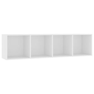 vidaXL B&uuml;cherregal/TV-Schrank Wei&szlig; 143&times;30&times;36 cm