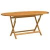 vidaXL Klappbarer Gartentisch 160x85x75 cm Massivholz Eukalyptus