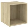 vidaXL 3-tlg. TV-Schrank-Set Sonoma-Eiche Holzwerkstoff