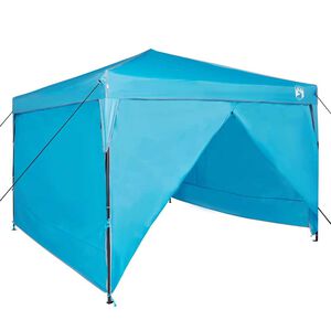 vidaXL Pop-up Pavillon Zelt Blau 300 x 300 cm Stoff