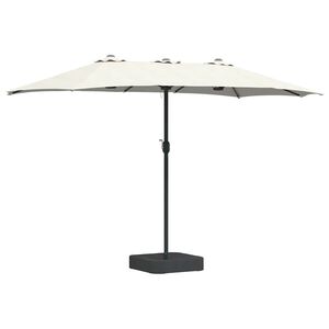 vidaXL Garten-Sonnenschirm 385 x 209 x 244 cm Polyester und Stahl Sand