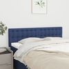 vidaXL Kopfteile 2 Stk. Blau 72x5x78/88 cm Stoff