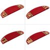 vidaXL Treppenmatten Selbstklebend 15 Stk. Rot 65x21x4 cm