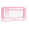 vidaXL Kleinkind-Bettschutzgitter Rosa 140x25 cm Stoff