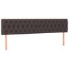 vidaXL Ottoman-Bett mit Matratzen Dunkelbraun 180x200 cm Stoff