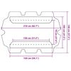 vidaXL Ersatzdach für Hollywoodschaukel Grün 150/130x105/70 cm