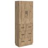 vidaXL Schrankset 2 Stk. 66 x 34,5 x 87 cm Holzwerkstoff Artisan-Eiche