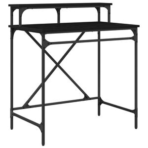 vidaXL Schreibtisch Schwarz Eichen-Optik 80 x 50 x 90 cm Holzwerkstoff
