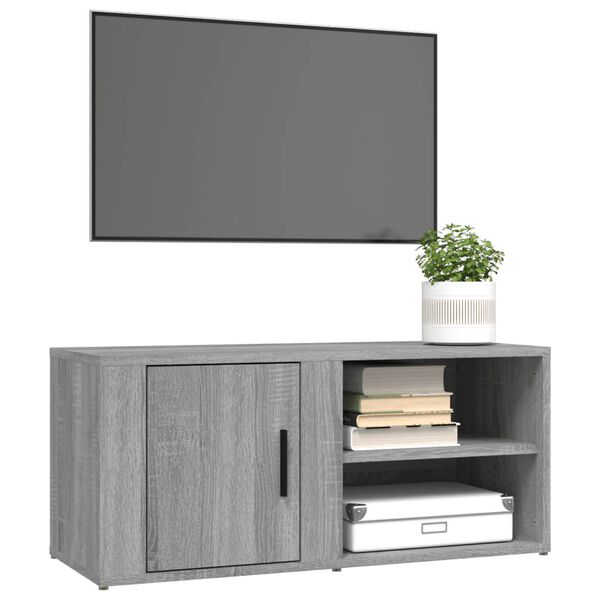 vidaXL TV-Schränke 2 Stk. Grau Sonoma 80x31,5x36 cm Holzwerkstoff