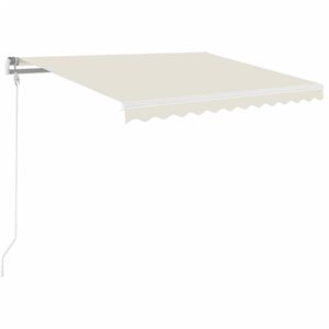 vidaXL Markise Manuell Einziehbar 350x250 cm Creme