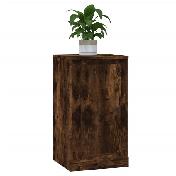 vidaXL Sideboards 2 Stk. R&auml;uchereiche 37,5x35,5x67,5 cm Holzwerkstoff