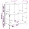 vidaXL Regal Altholz 78,5 x 33 x 82 cm Holzwerkstoff