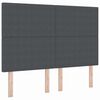 vidaXL Kopfteil Dunkelgrau 144 cm Cordstoff