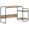 vidaXL Schreibtisch mit Stauraum Artisan-Eiche 131,5 x 50 x 75,5 cm