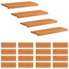 vidaXL Treppenstufen 20 stk. 80 x 25 x 2 cm Hellbraun Massivholz Buche