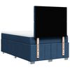 vidaXL Boxspringbett mit Matratze Blau 120x190 cm Stoff