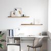 vidaXL Wandregal mit Regal 2 pcs Braun 100 x 9 x 3 cm Holzwerkstoff