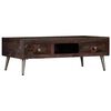 vidaXL Couchtisch Altholz Massiv 100x60x35 cm