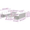 vidaXL Gartensofa-set mit Kissen 11 pcs Grau Poly-Rattan