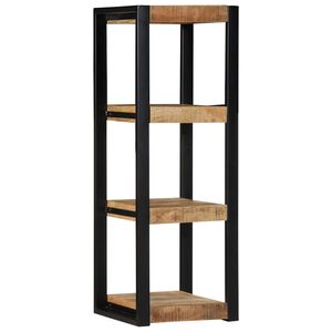 vidaXL Wandregal 35x35x100 cm Raues Massivholz Mango