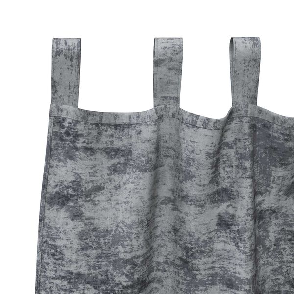 vidaXL Samtvorhänge mit Vorhängen 2 pcs Silber Grau 140 x 140 cm Samt