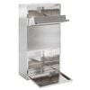 vidaXL Paketdrop-Box mit Speicher Silber 44 x 22 x 82 cm Edelstahl