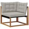 vidaXL Outdoor Ecksofa Massivholz Akazie Natur